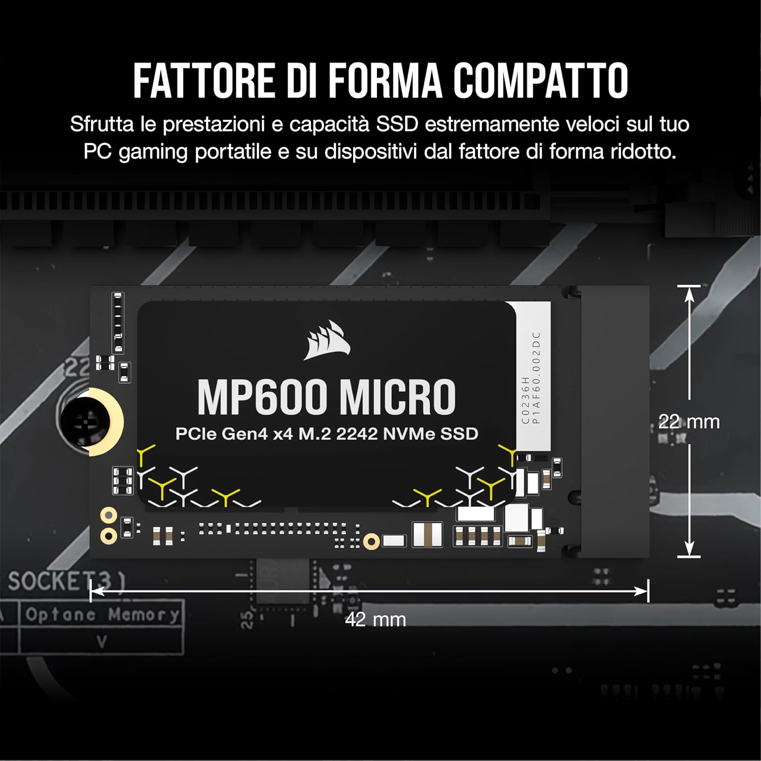 Corsair Mp600 Micro 1Tb M.2 2242 V2