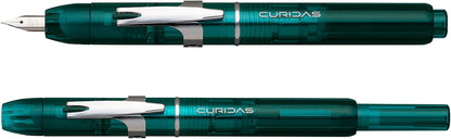 PLATINUM Curidas PKN7000-43F Fountain Pen/F Fine/Retractable/Green/Handmade/with Gift Box/Fountain Pen, 1 Item (Pack of 1)