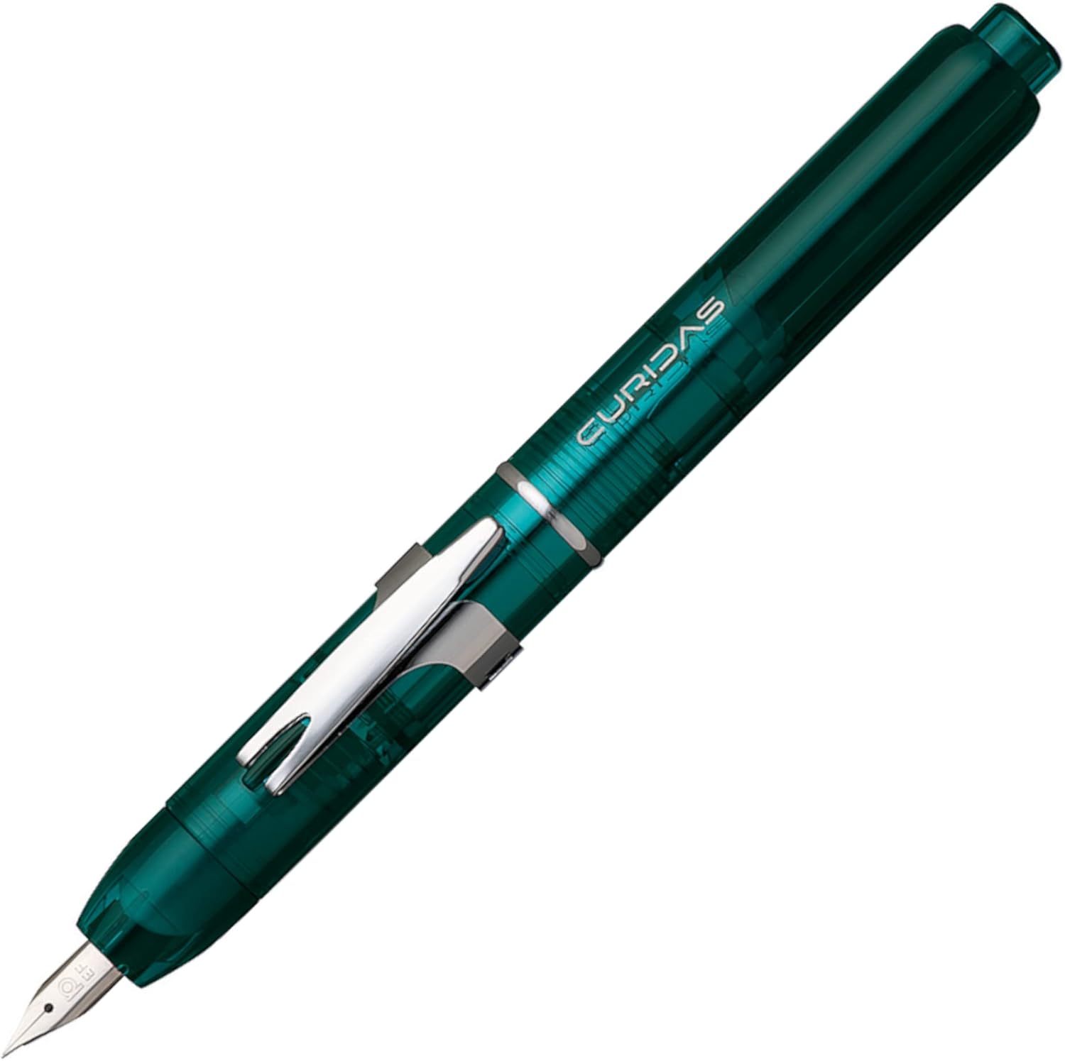 PLATINUM Curidas PKN7000-43F Fountain Pen/F Fine/Retractable/Green/Handmade/with Gift Box/Fountain Pen, 1 Item (Pack of 1)