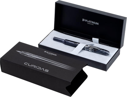 PLATINUM Curidas PKN7000-43F Fountain Pen/F Fine/Retractable/Green/Handmade/with Gift Box/Fountain Pen, 1 Item (Pack of 1)