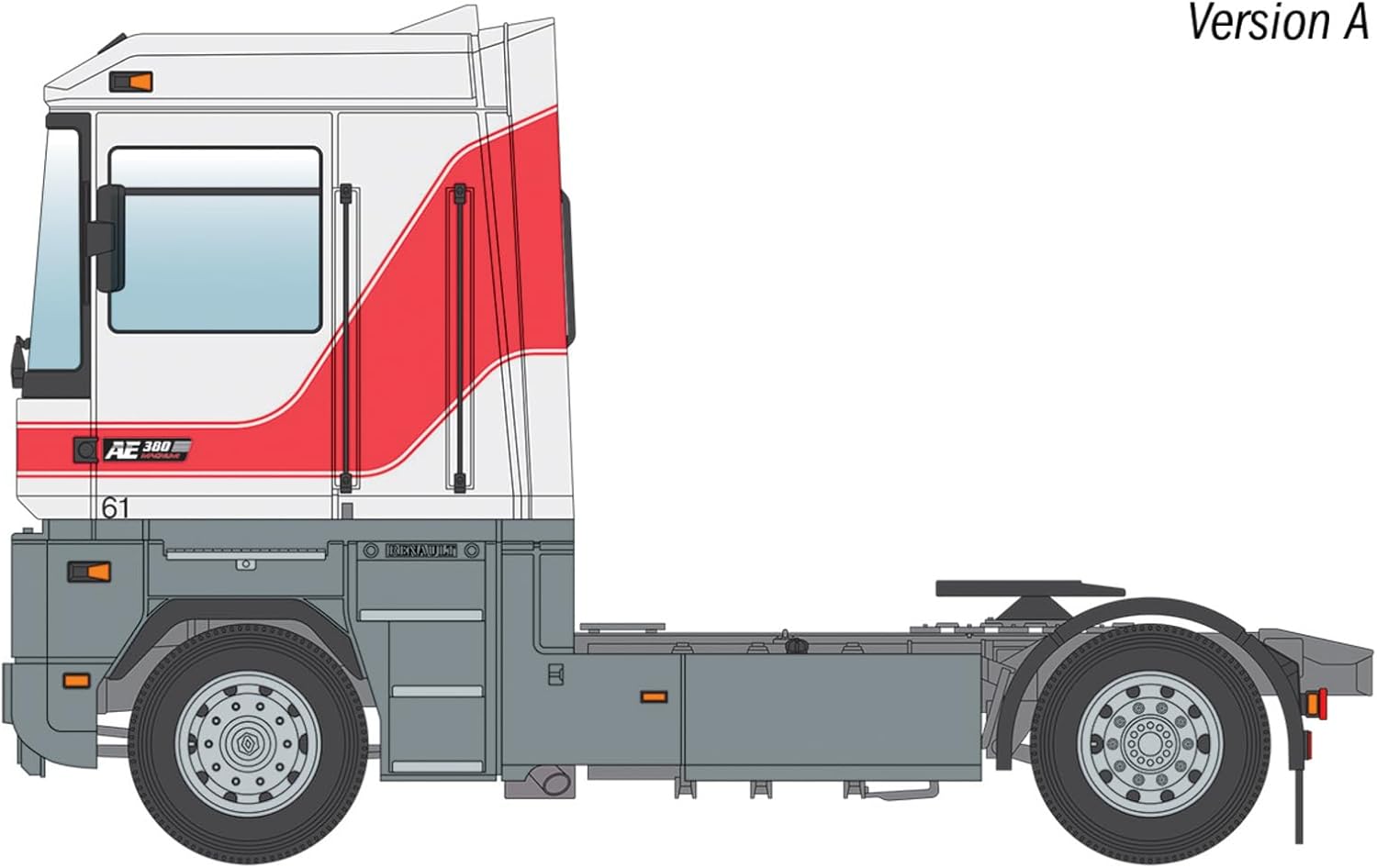 Italeri 3969 Renault AE500 Magnum, scala 1:24, Plastic Model Kit/Modello in plastica da montare