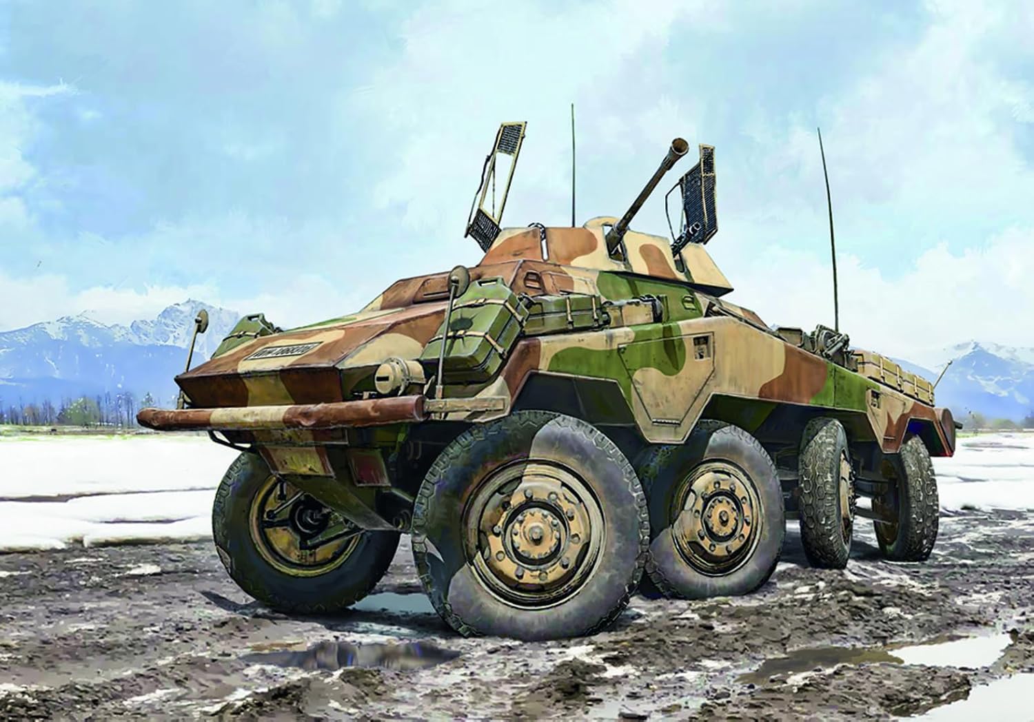 Italeri 6757 Sd.Kfz. 234/1, 1:35 Scale, Plastic Model Kit/Model Assembly