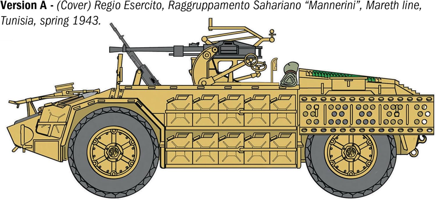 Italeri 97044 AS 42 Sahariana, scala 1:72, Plastic Model Kit/Modello in plastica da montare