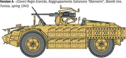 Italeri 97044 AS 42 Sahariana, scala 1:72, Plastic Model Kit/Modello in plastica da montare