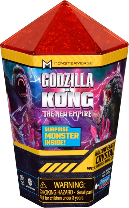 Godzilla x Kong: The New Empire, 4.5 Inch Hollow Earth Crystal Action Figure Toy with 2 inch Mini Surprise Figure, Iconic Collectable Movie Characters, Suitable for Ages 4 Years+