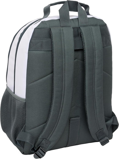 Safta Real Madrid EQUIPACIÓN 25/26 – School Backpack, Ideal for Children of Different Ages, Comfortable and Versatile, Quality and Resistance, 32 x 16 x 42 cm, white, M, Casual