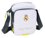 Safta Real Madrid EQUIPACIÓN 25/26 – Shoulder Bag with External Pocket, Pencil Case, Shoulder Strap, Comfortable and Versatile, Quality and Resistance, 16 x 6 x 22 cm, white, M, Casual