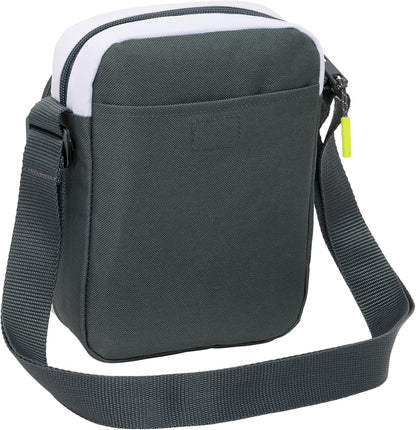 Safta Real Madrid EQUIPACIÓN 25/26 – Shoulder Bag with External Pocket, Pencil Case, Shoulder Strap, Comfortable and Versatile, Quality and Resistance, 16 x 6 x 22 cm, white, M, Casual