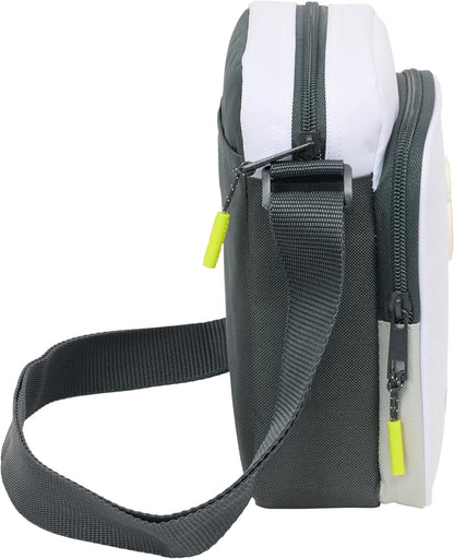 Safta Real Madrid EQUIPACIÓN 25/26 – Shoulder Bag with External Pocket, Pencil Case, Shoulder Strap, Comfortable and Versatile, Quality and Resistance, 16 x 6 x 22 cm, white, M, Casual