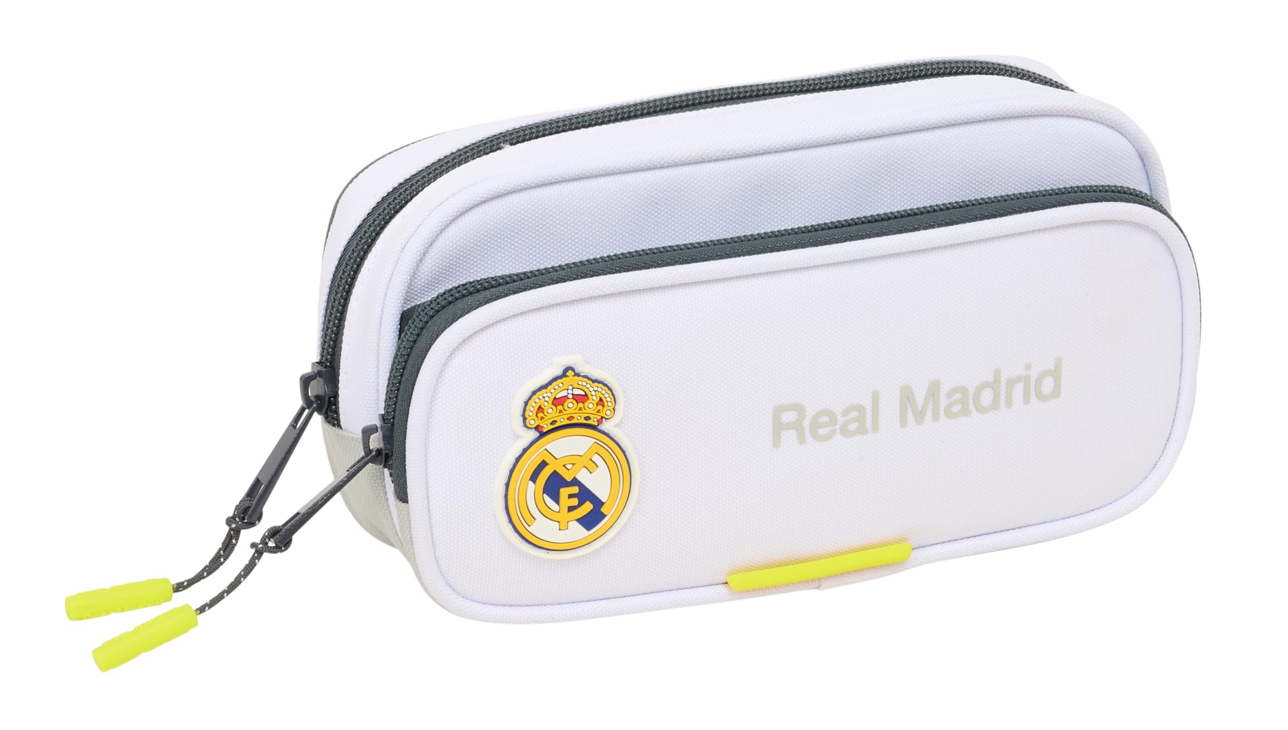 Safta Real Madrid EQUIPACIÓN 25/26 – Pencil Case with Pocket, Children's Pencil Case, Child, Ideal for Children of School Age, Comfortable and Versatile, Quality and Resistance, 21 x 6 x 10.5 cm