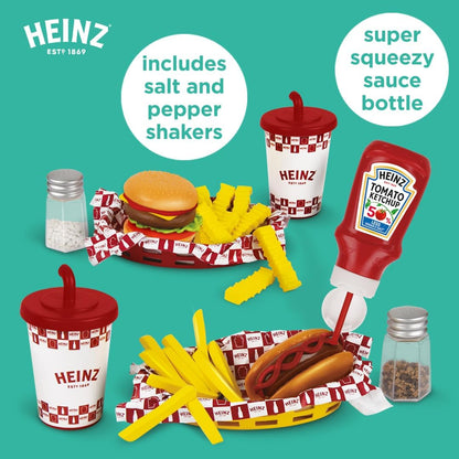 Casdon Heinz American Diner Set | Pretend Restaurant Play Set For Children Aged 2+ | Encourages Creativity and Boosts Imagination