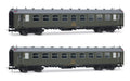 Electrotren HE4038 RENFE, 2-unit set 5000 coaches, BB4 2nd class, with old bellows, olive green livery, ep. IV