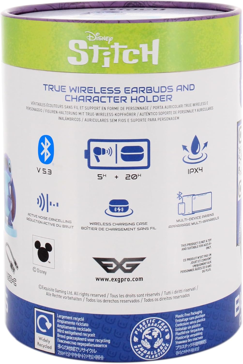 Stitch Kabellose Bluetooth-Ohrhörer – Lilo und Stitch Buds Pro für Handy (iPhone, Samsung, Google Pixel, Steam Deck, Switch