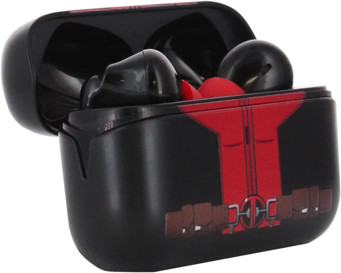 Guys Buds Pro Bundle - Marvel Deadpool Buds Pro Bundle Wireless Earbuds Small Tech Accessories & Phone Holder/Stand for Phone (iPhone, Samsung, Google Pixel