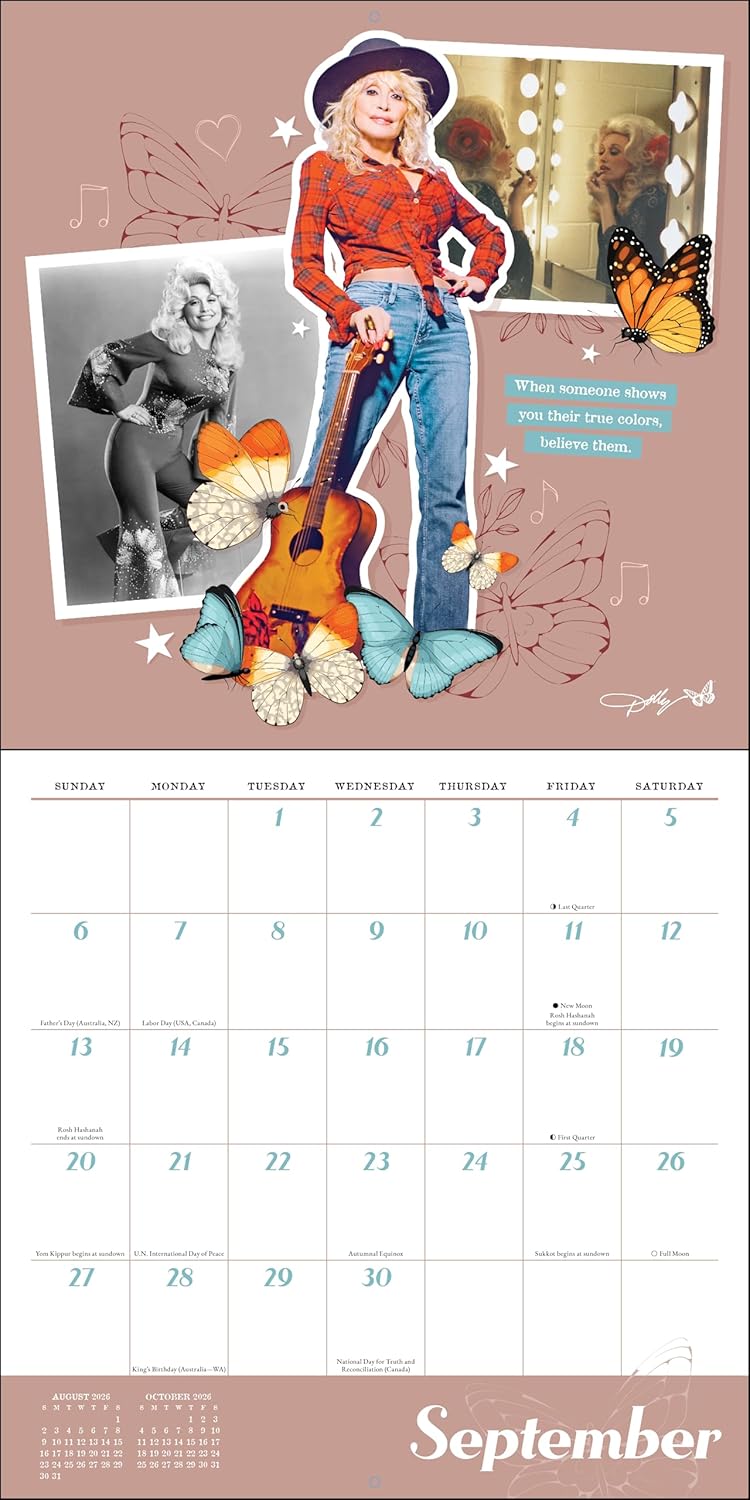 Dolly Parton 2026 Wall Calendar