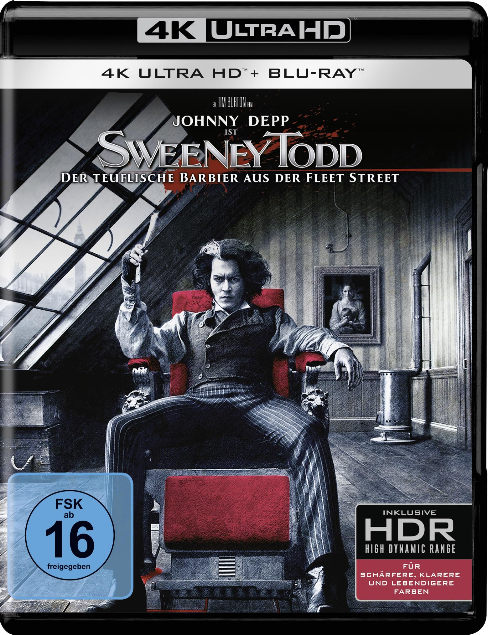 Sweeney Todd: Der teuflische Barbier aus der Fleet Street (4K-UHD+Blu-ray
