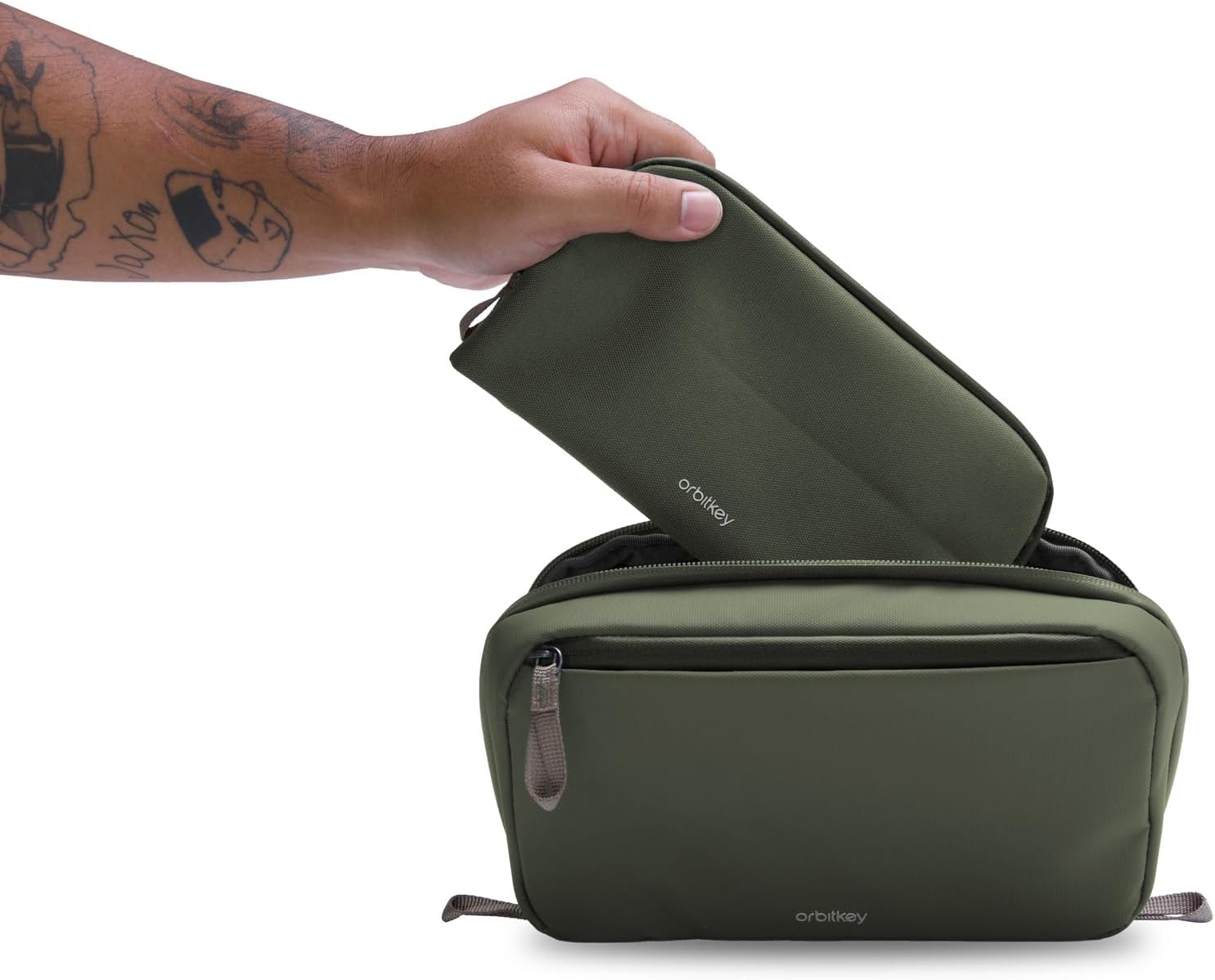 Orbitkey - 2-In-1 Tech Pouch - Olive