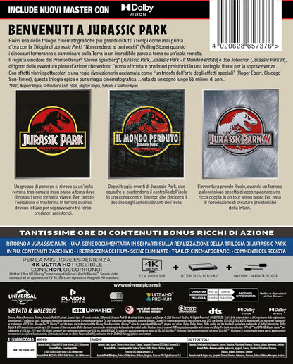 Jurassic Park Trilogy 3 4K UHD