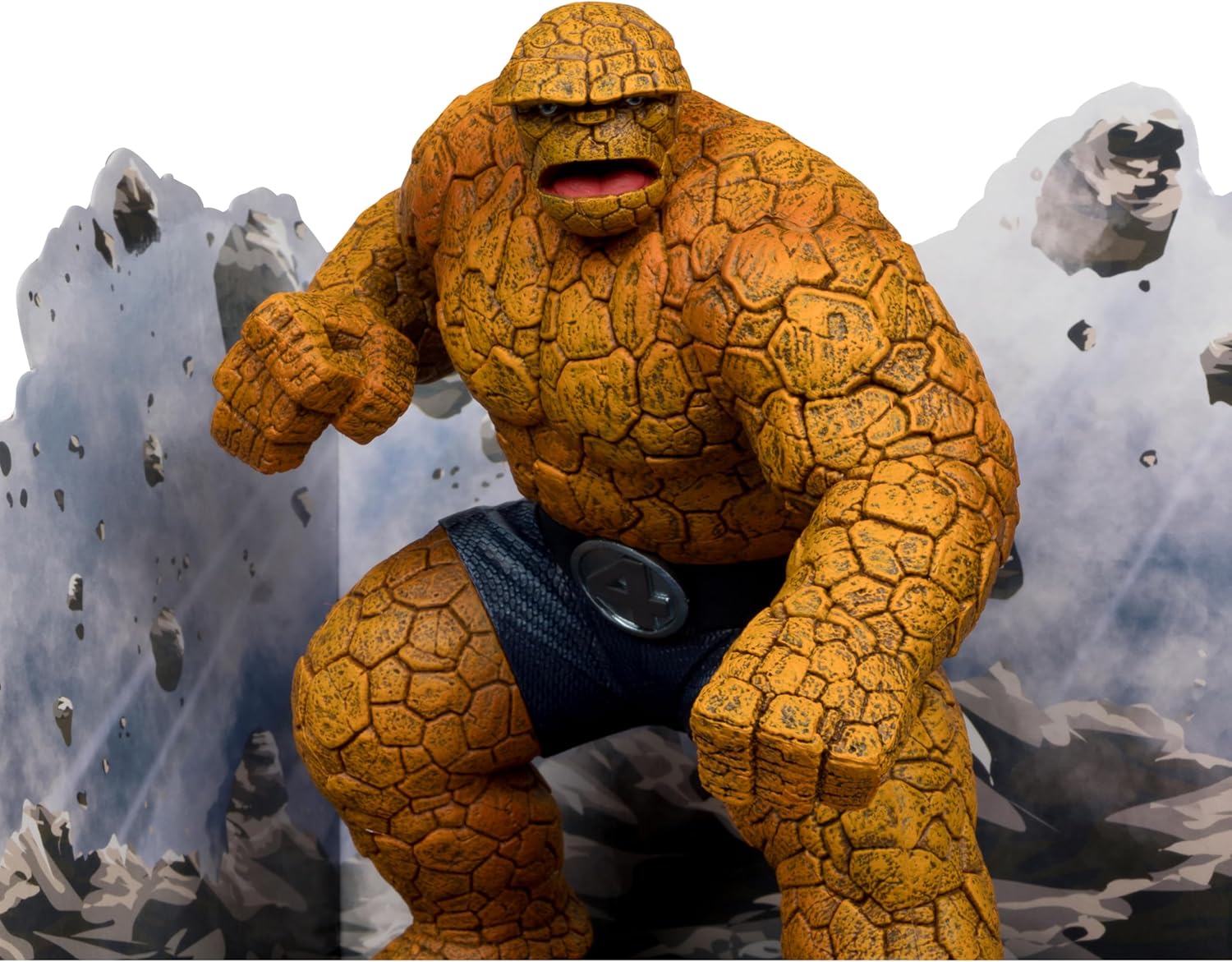 McFarlane Toys Marvel The Thing 1:10th Scale Collectible with Scene (Fantastic Four #642