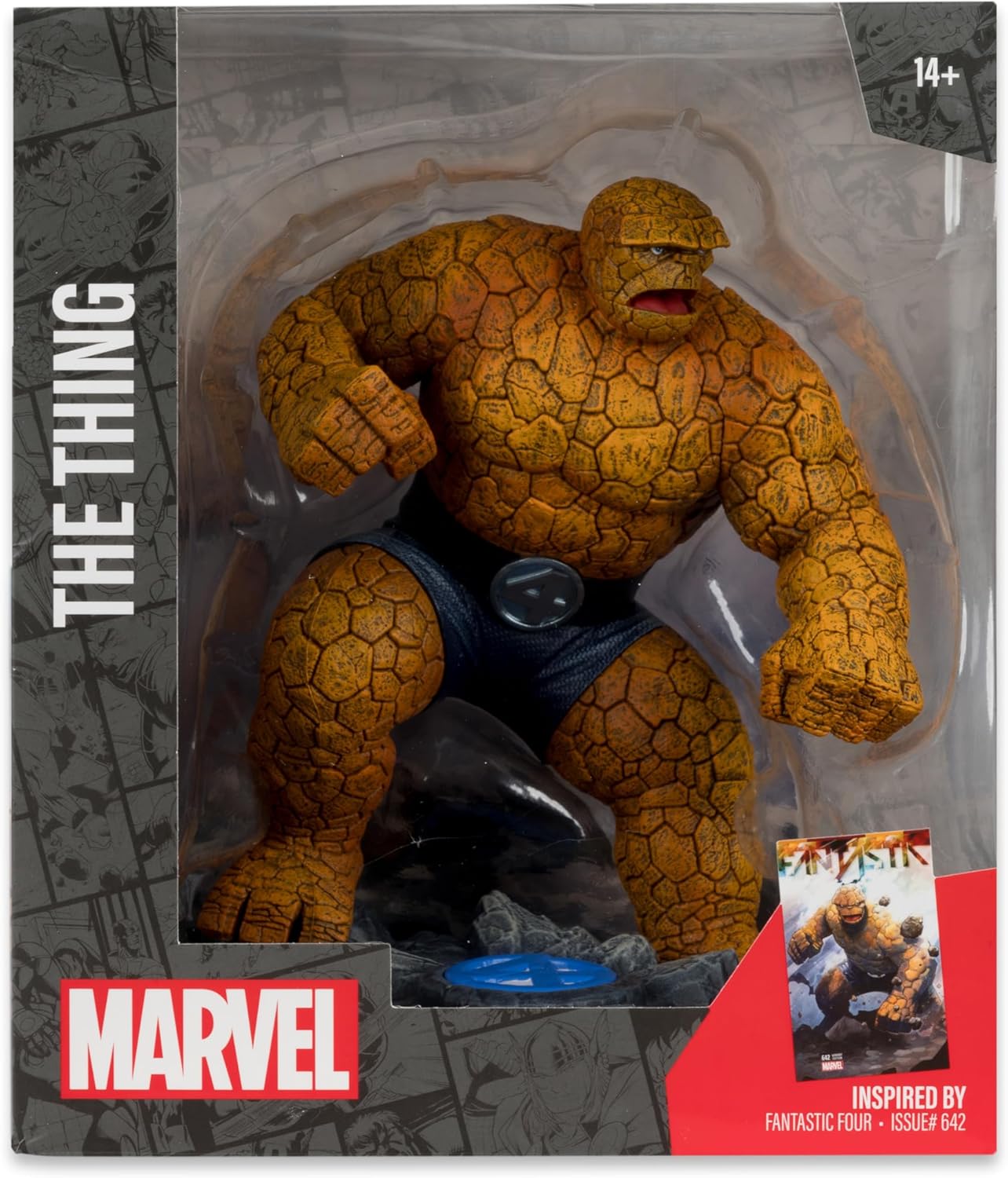 McFarlane Toys Marvel The Thing 1:10th Scale Collectible with Scene (Fantastic Four #642