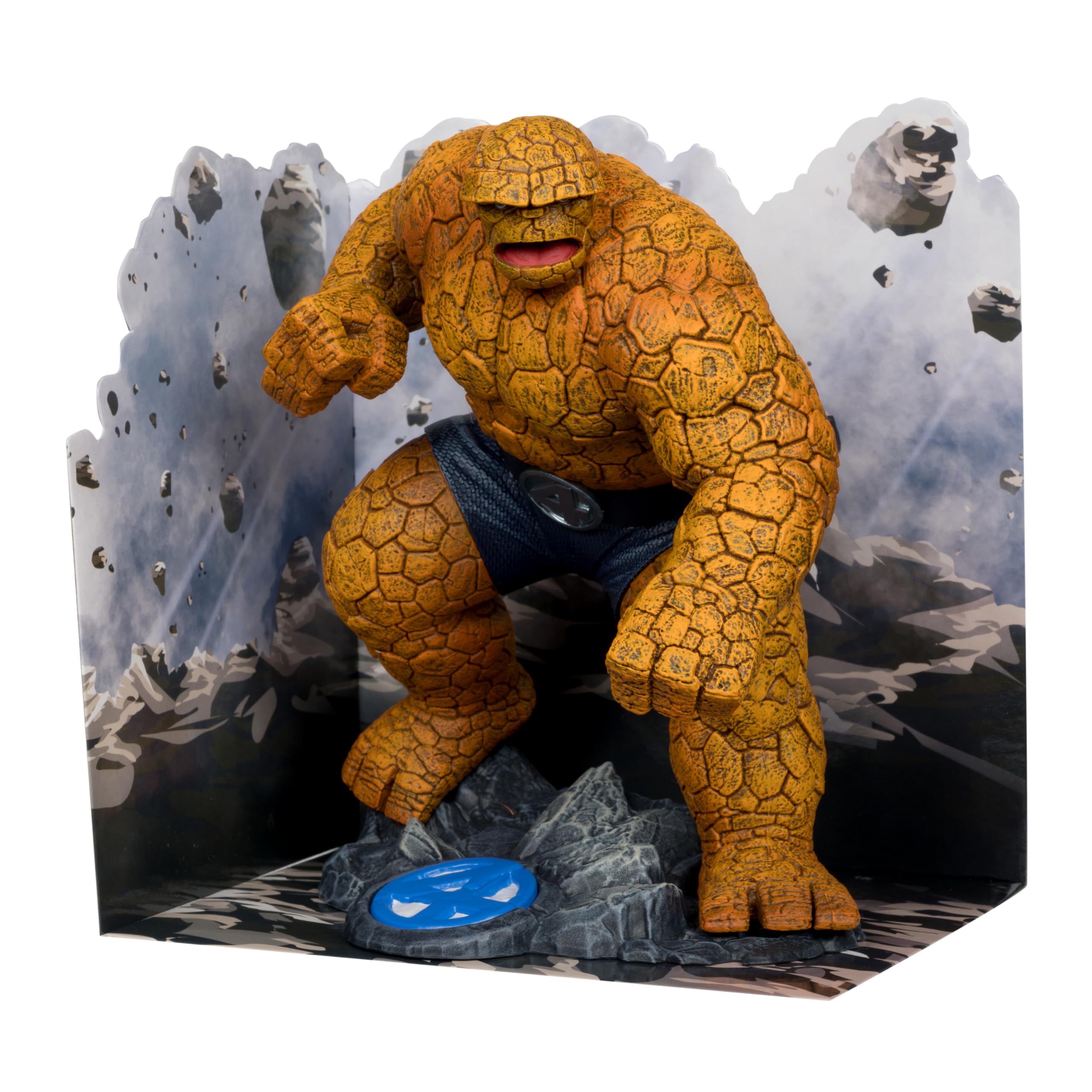 McFarlane Toys Marvel The Thing 1:10th Scale Collectible with Scene (Fantastic Four #642