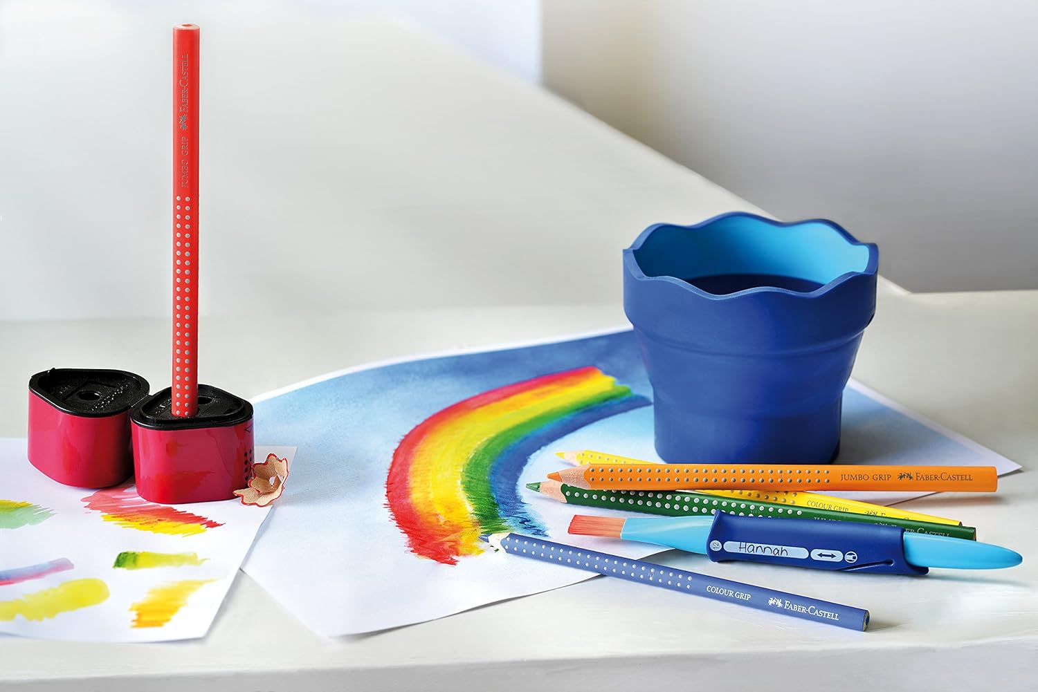 Faber Castell 112418 "Colour GRIP Scarlet Crayon, Red