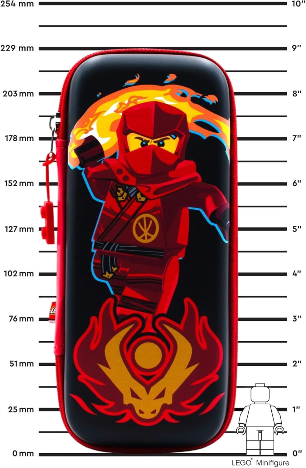 IQ LEGO Ninjago Federmäppchen, geformt, Kai (53325