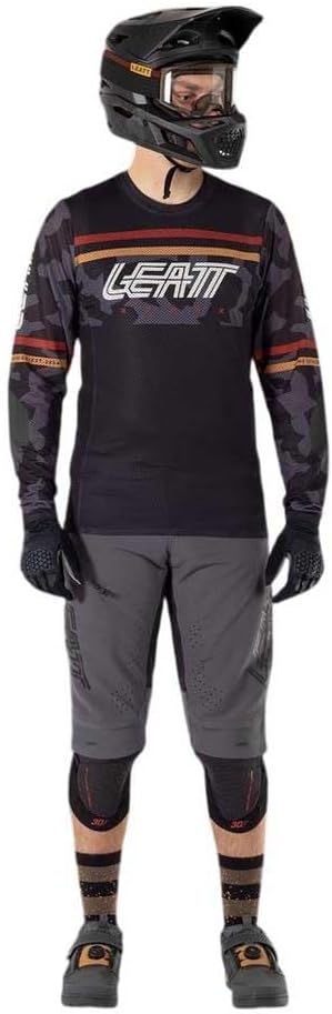 Leatt Men's Maglia MTB Gravity 4.0 Elasticizzata E Confortevole Comfort Stretch Gravity 4.0 MTB Jersey
