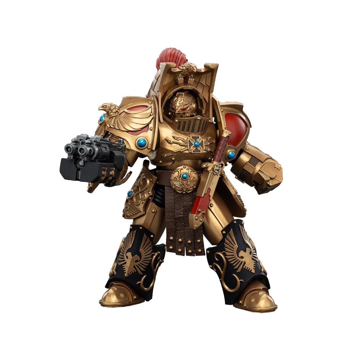 JoyToy Warhammer 40K Legio Custodes Aquilon Terminator Squad with Storm Bolter Actionfigur im Maßstab 1:18