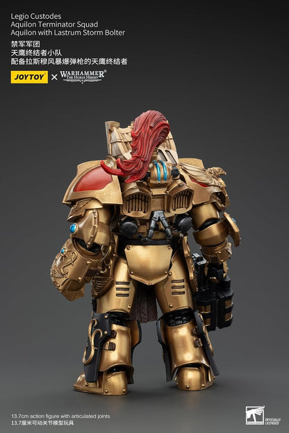 JoyToy Warhammer 40K Legio Custodes Aquilon Terminator Squad with Storm Bolter Actionfigur im Maßstab 1:18