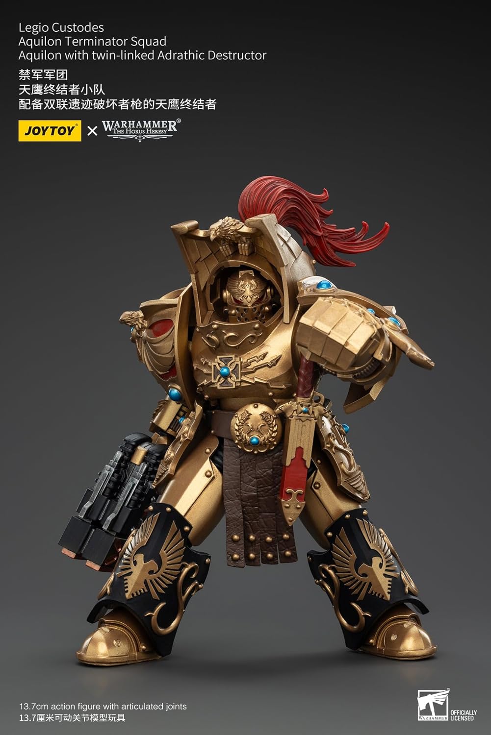 JoyToy Warhammer 40K Legio Custodes Aquilon Terminator Squad with Destructor Actionfigur im Maßstab 1:18