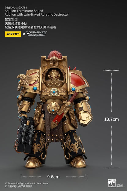 JoyToy Warhammer 40K Legio Custodes Aquilon Terminator Squad with Destructor Actionfigur im Maßstab 1:18
