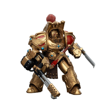 JoyToy Warhammer 40K Legio Custodes Aquilon Terminator Squad with Infernus Firespike Actionfigur im Maßstab 1:18