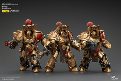 JoyToy Warhammer 40K Legio Custodes Aquilon Terminator Squad with Infernus Firespike Actionfigur im Maßstab 1:18
