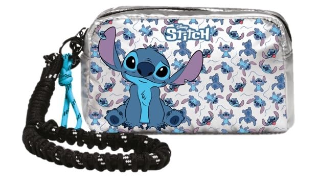 Cerdà Disney Lilo e Stitch Beauty case da viaggio 22 x 14 x 6 cm - Motivo Stitch - Argento