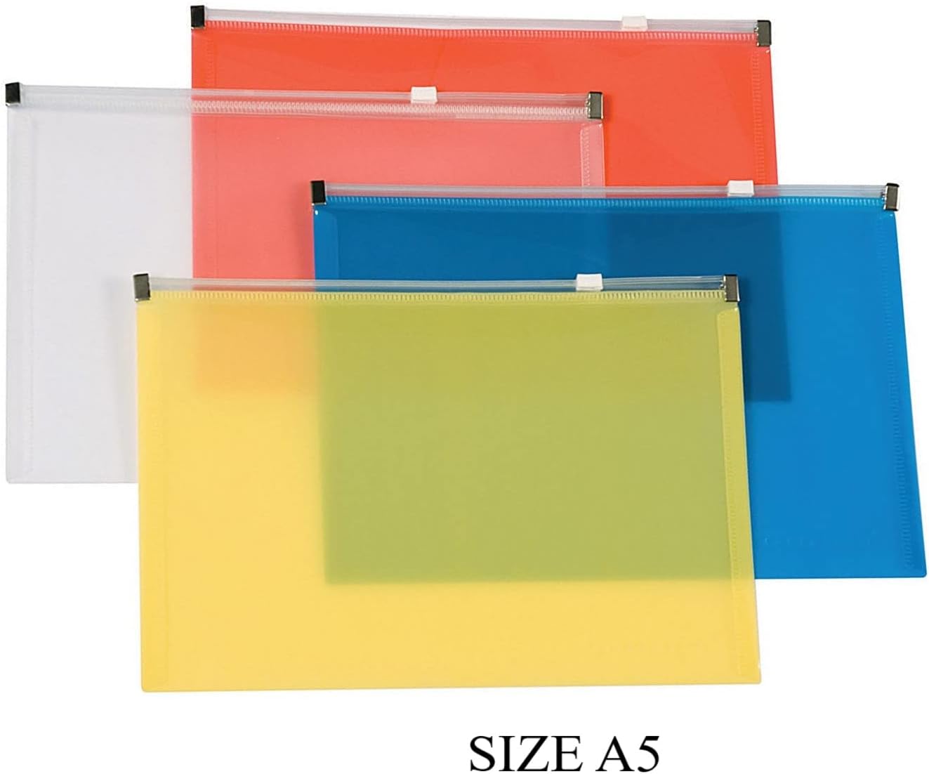 Q-Connect Document Zip Wallet A5 Assorted, Pack of 1