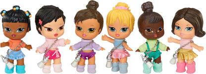 Bratz Babyz Runwayz Doll - Jade - 1 Collectible Fashion Doll with Stylish Outfit, Cute Baby Doll with a Necklace That Doubles as a Keychain - Kids Toy - Great for Ages 6 and Older