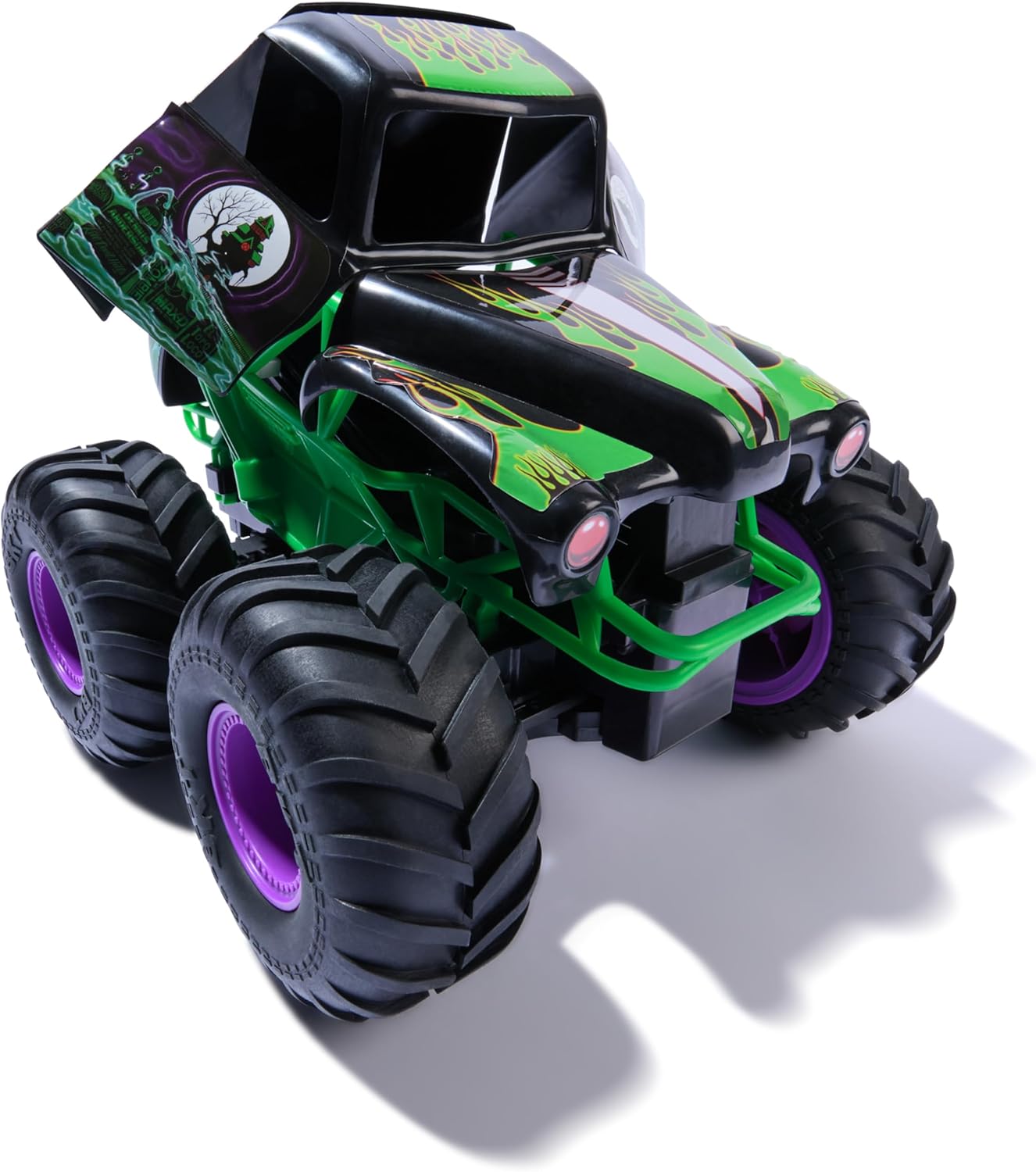 Monster Jam - Smash 'n Bash Grave Digger, Ferngesteuerter Monstertruck, der Sich beim Crash verformt und auf Knopfdruck Wieder repariert, 2,4 GHz-Steuerung, ab 4 Jahren