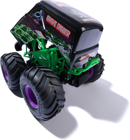 Monster Jam - Smash 'n Bash Grave Digger, Ferngesteuerter Monstertruck, der Sich beim Crash verformt und auf Knopfdruck Wieder repariert, 2,4 GHz-Steuerung, ab 4 Jahren