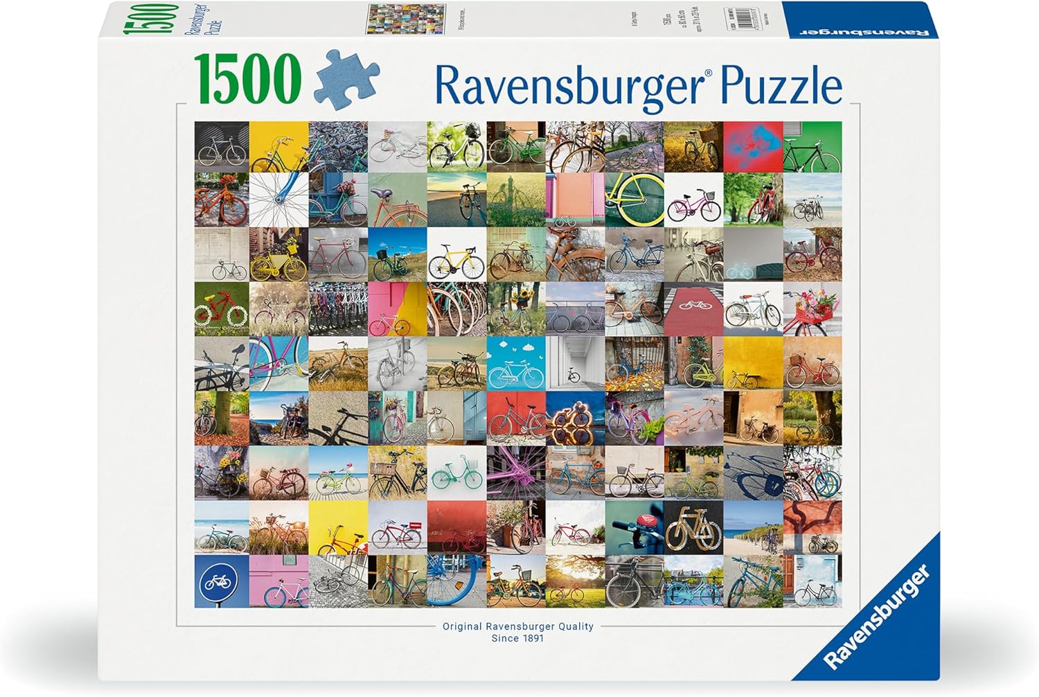 Ravensburger 12000697 - 99 Bicycles - 1500 pieces jigsaw puzzle – Puzzle for adults and kids age 14 years up,