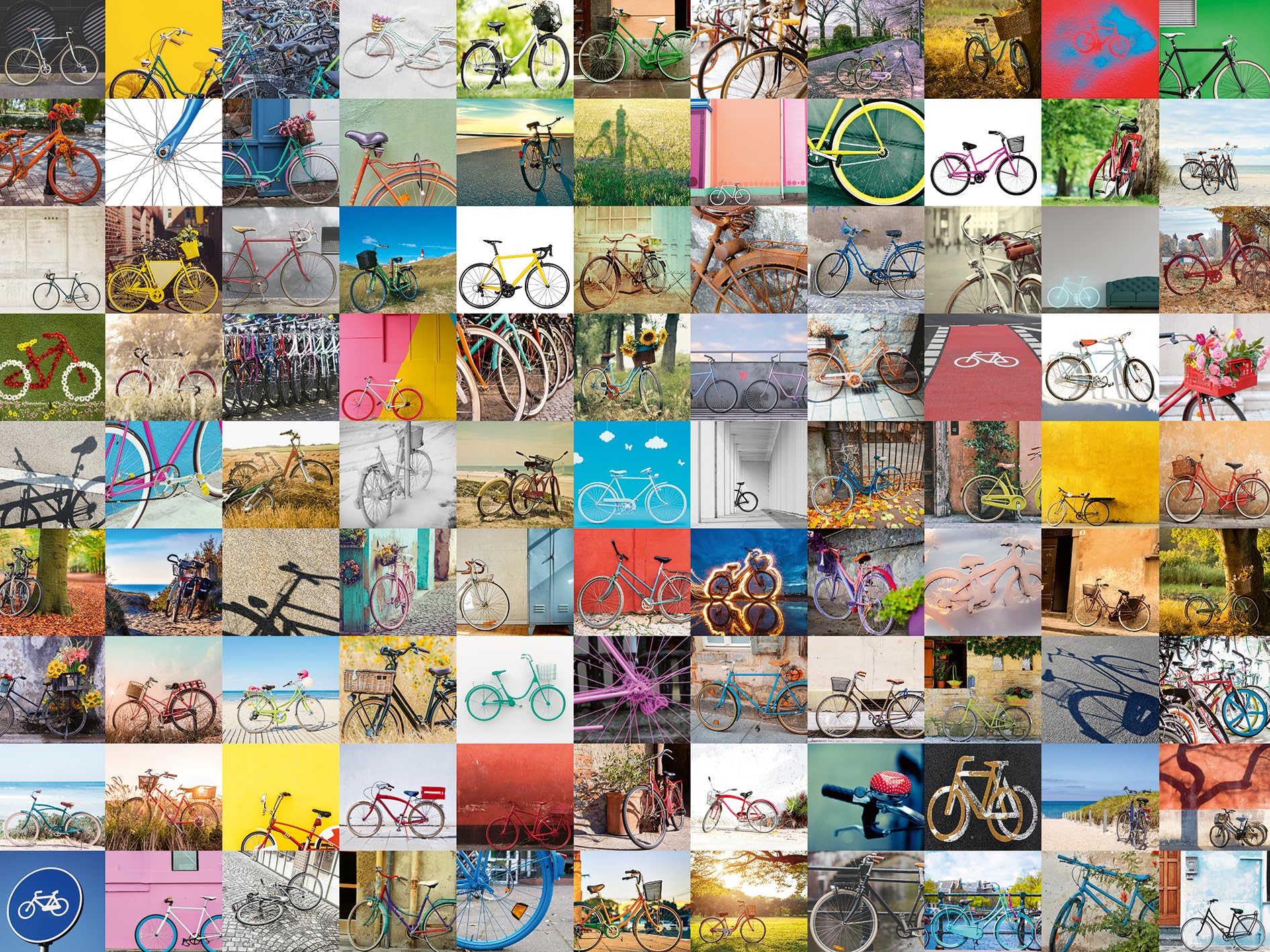 Ravensburger 12000697 - 99 Bicycles - 1500 pieces jigsaw puzzle – Puzzle for adults and kids age 14 years up,