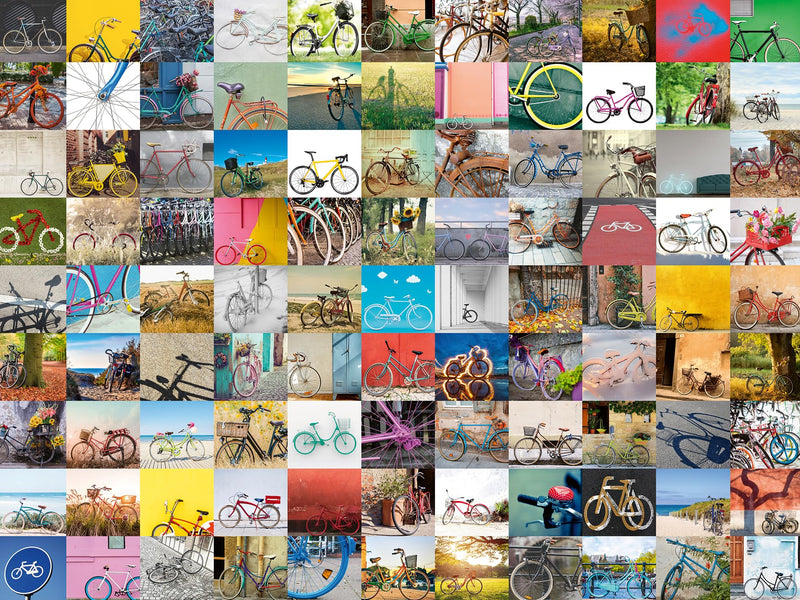 Ravensburger 12000697 - 99 Bicycles - 1500 pieces jigsaw puzzle – Puzzle for adults and kids age 14 years up,