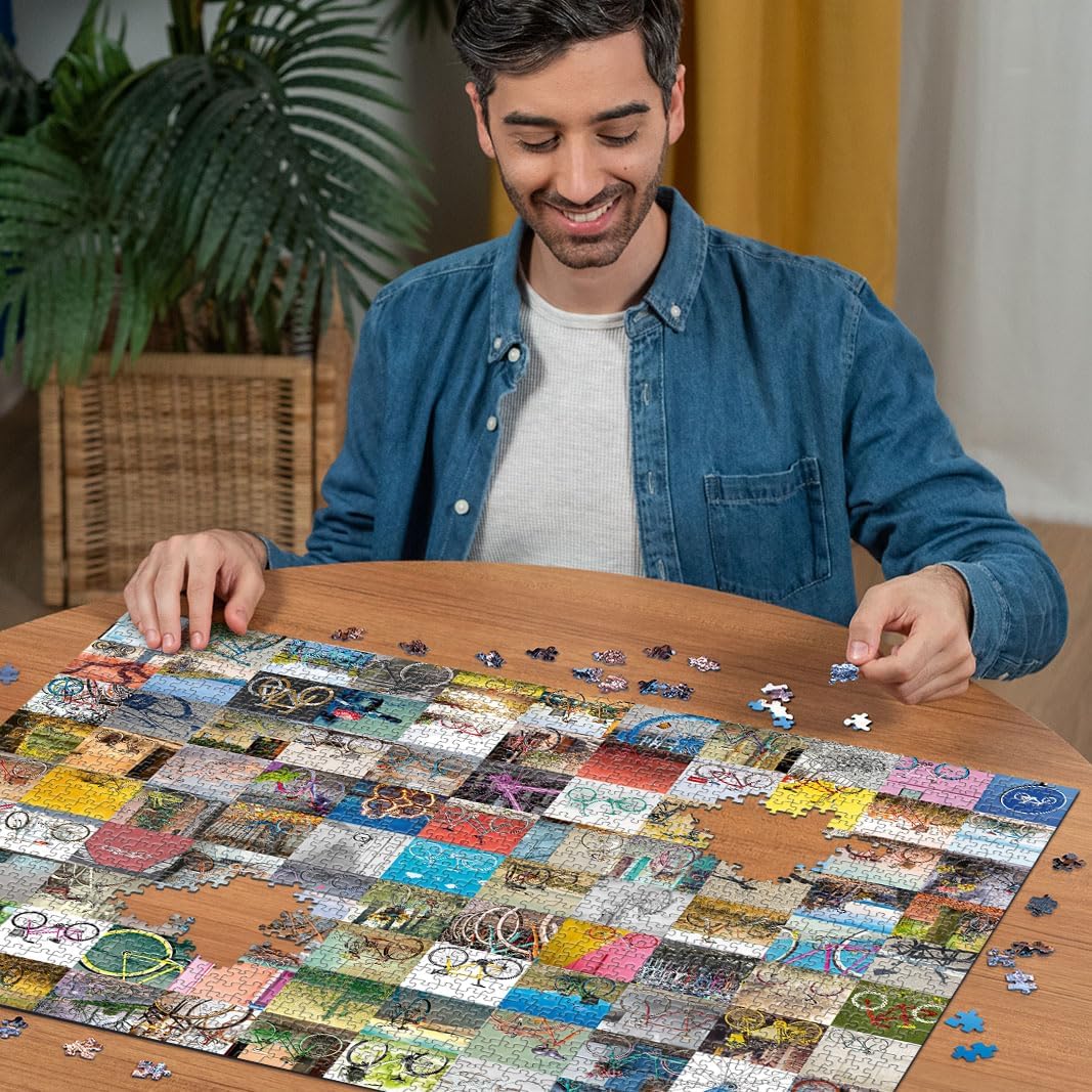 Ravensburger 12000697 - 99 Bicycles - 1500 pieces jigsaw puzzle – Puzzle for adults and kids age 14 years up,