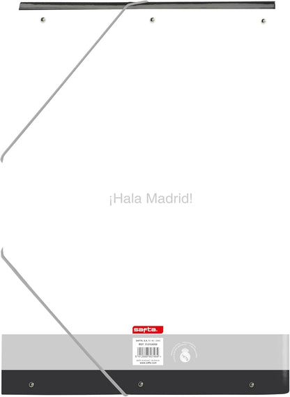 Safta Real Madrid EQUIPACIÓN 25/26 – Folio Folder with 3 Flaps, Ideal for Children of Different Ages, Comfortable and Versatile, Quality and Resistance, 26 x 36.5 cm, white, M, Casual