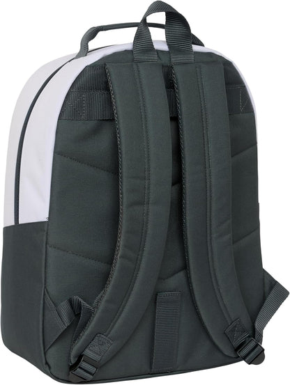 Safta Real Madrid EQUIPACIÓN 25/26 – School Backpack Adaptable to Car, Backpack, Ideal for Children of Different Ages, Comfortable and Versatile, Quality and Resistance, 32 x 15 x 42 cm, white, M