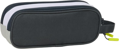 Safta Real Madrid EQUIPACIÓN 25/26 – Children's Double Pencil Case, Children's Pencil Case, Ideal for School Age Children, Comfortable and Versatile, Quality and Resistance, 21 x 6 x 8 cm, white, M