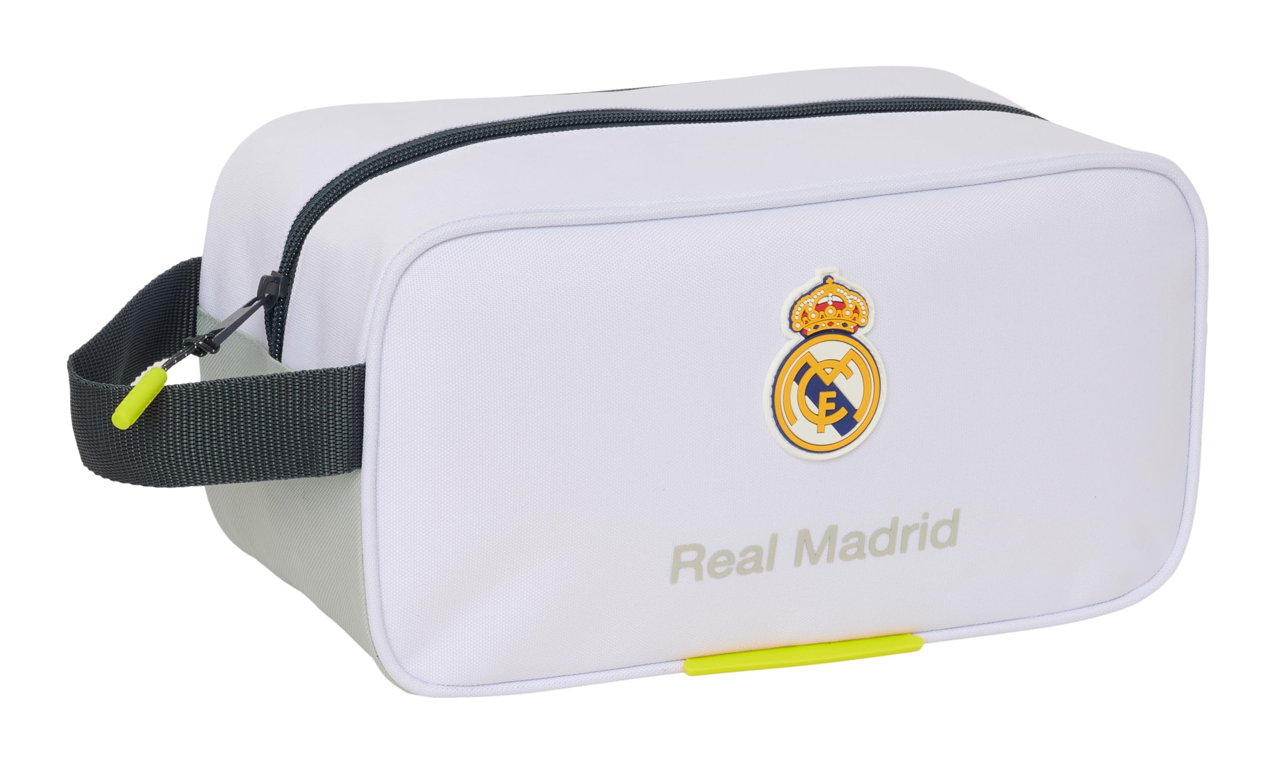 Safta Real Madrid EQUIPACIÓN 25/26 – Medium Shoe Rack, Multipurpose, Pencil Case, Sport, Extracurricular Shoes, Football, Comfortable and Versatile, 29 x 14 x 15 cm, white, M, Casual