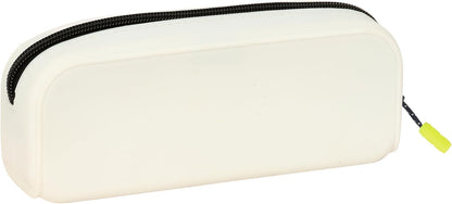 safta Real Madrid Team 25/26 Square Silicone Pencil Case for Children, Ideal for School Children, Comfortable and Versatile, Quality and Strength, 18.5 x 5.5 x 7.5 cm, White, M, White M