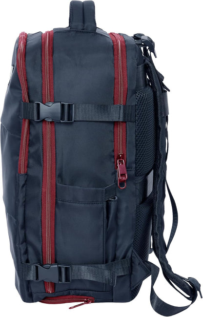 safta F.C. Barcelona 1st Equipment 25/26 Cabin Travel Backpack for 15.6 inch Laptops Ideal for Young People of Different Ages, Comfortable and Versatile, Quality and Durability, 29 x 19 x 44 cm, Blue