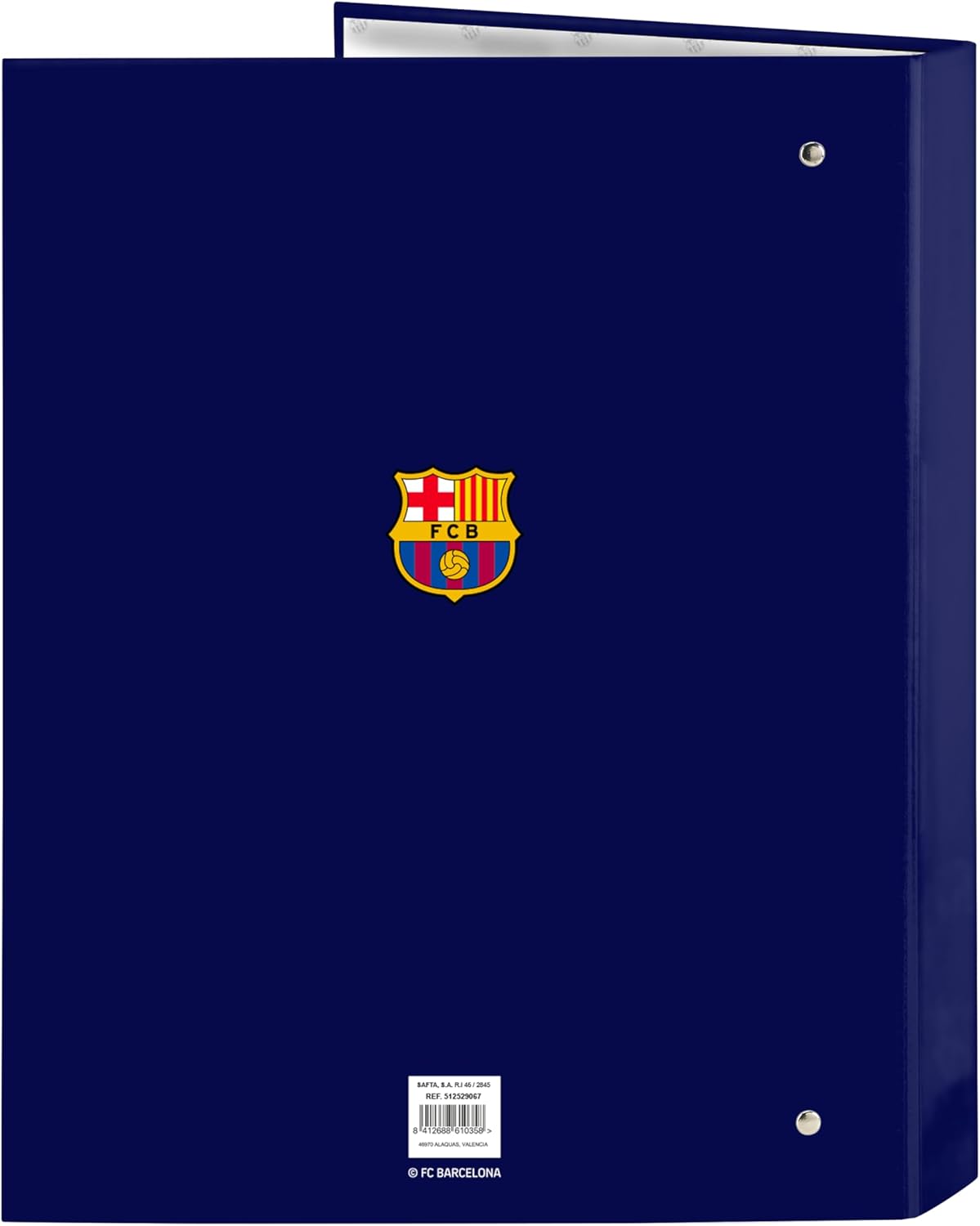 Safta F.C. Barcelona 1st Team 25/26 – Folder with 4 Rings, Ideal for Children of Different Ages, Comfortable and Versatile, Quality and Resistance, 26.5 x 33 cm, Blue/maroon, M, Casual